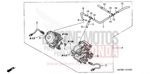 CARBURATEUR (ENS.) XL650V5 de 2005